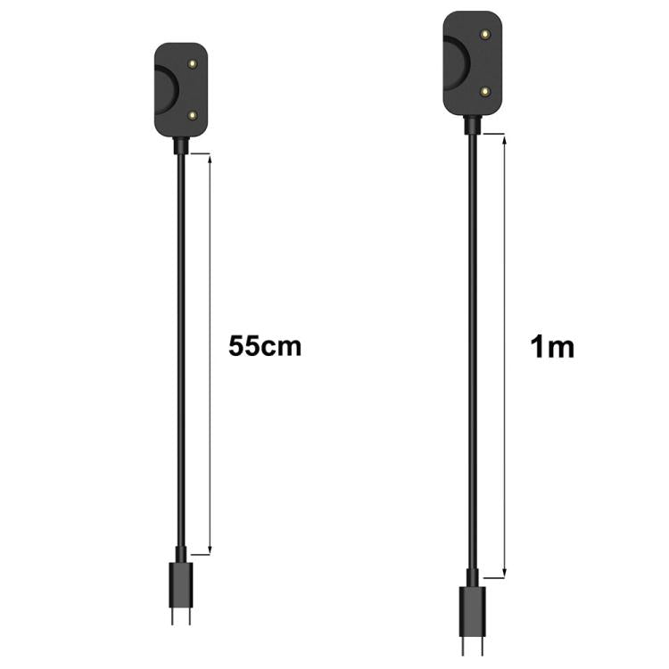 For Samsung Galaxy Fit3 SM-R390 xDfind USB-A Interface Smart Watch Charging Cable With Chip Protection, Length:1m(Black) - Charger by xDfind | Online Shopping UK | buy2fix