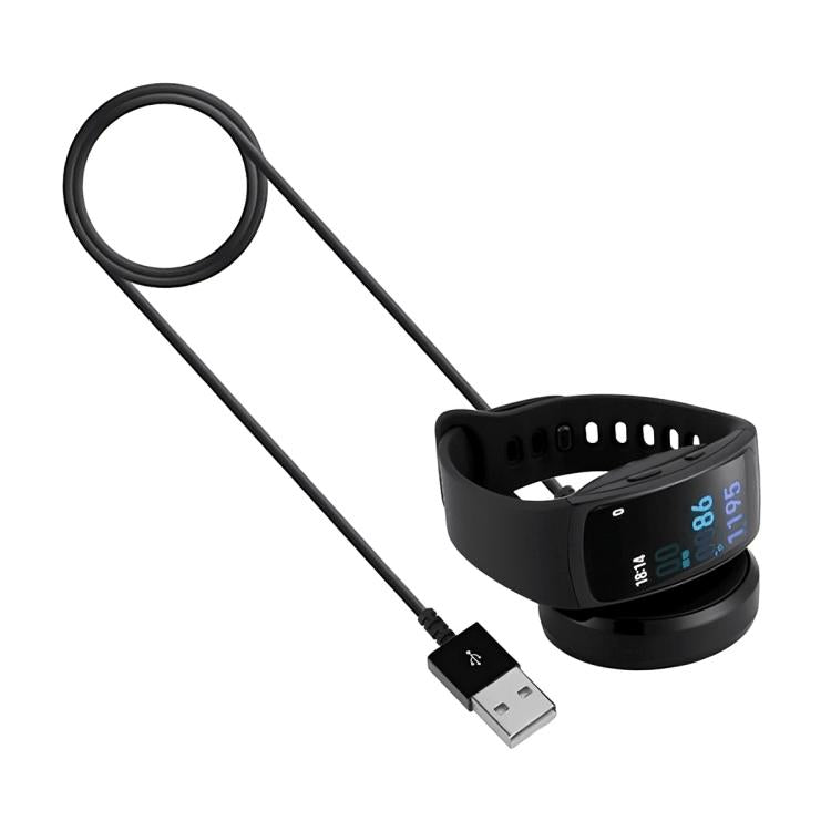 For Samsung Gear Fit2 R360 / Fit2 Pro / R360 / R365 xDfind USB Interface Smart Watch TPE Wireless Charging Base(Black) - Charger by xDfind | Online Shopping UK | buy2fix