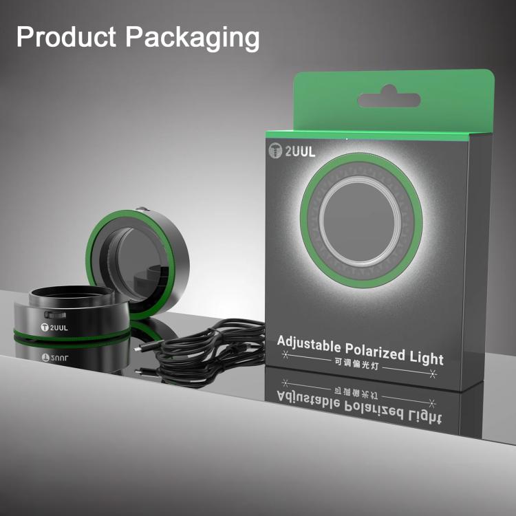 2UUL MS97 Dust-Proof / Oil Proof / Anti-Smoke Microscope Adjustable Polarized Light - Microscope Magnifier Series by 2UUL | Online Shopping UK | buy2fix