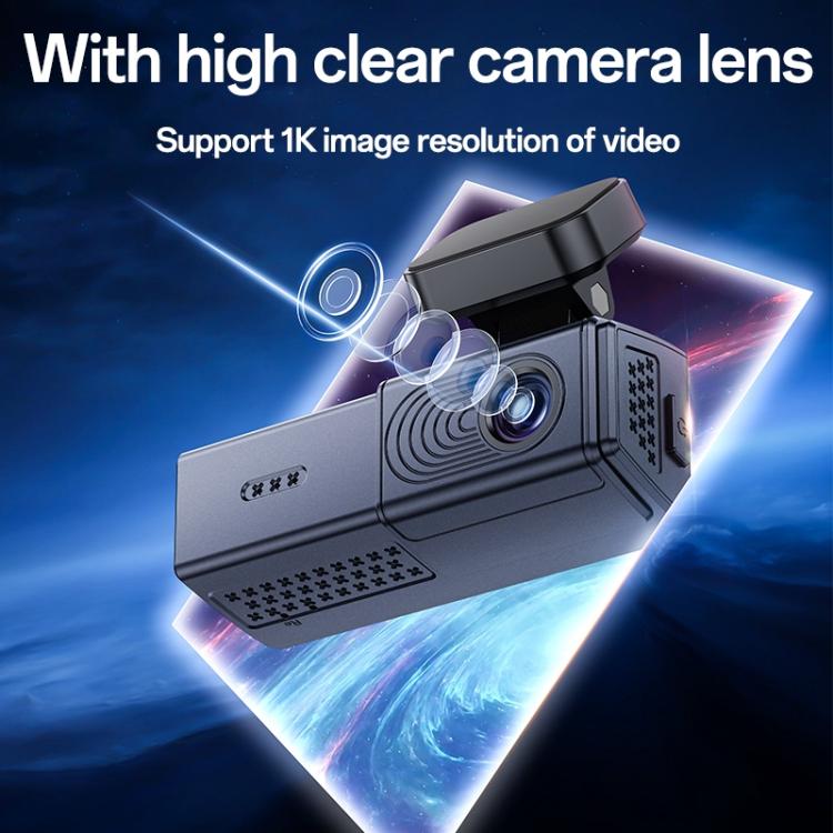 Yesido KM22 1K HD Dual Dash Camera Car Driving Recorder with 1.47 inch Screen(Black) - Car DVRs by Yesido | Online Shopping UK | buy2fix