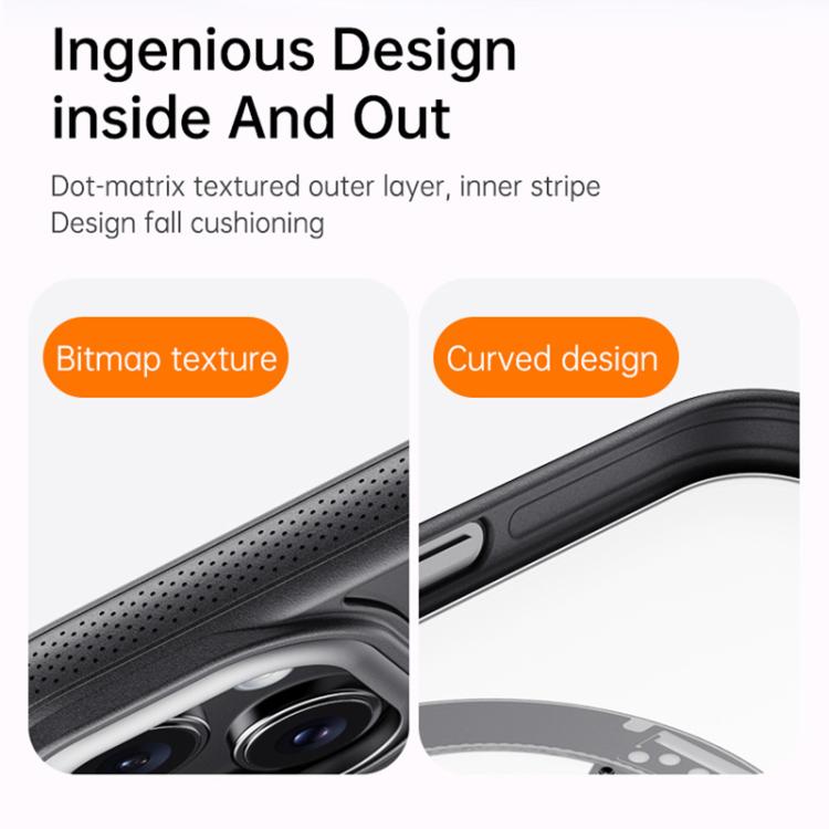 For iPhone 15 Gear 360 Rotation MagSafe Holder Phone Case(Transparent) - iPhone 15 Cases by buy2fix | Online Shopping UK | buy2fix