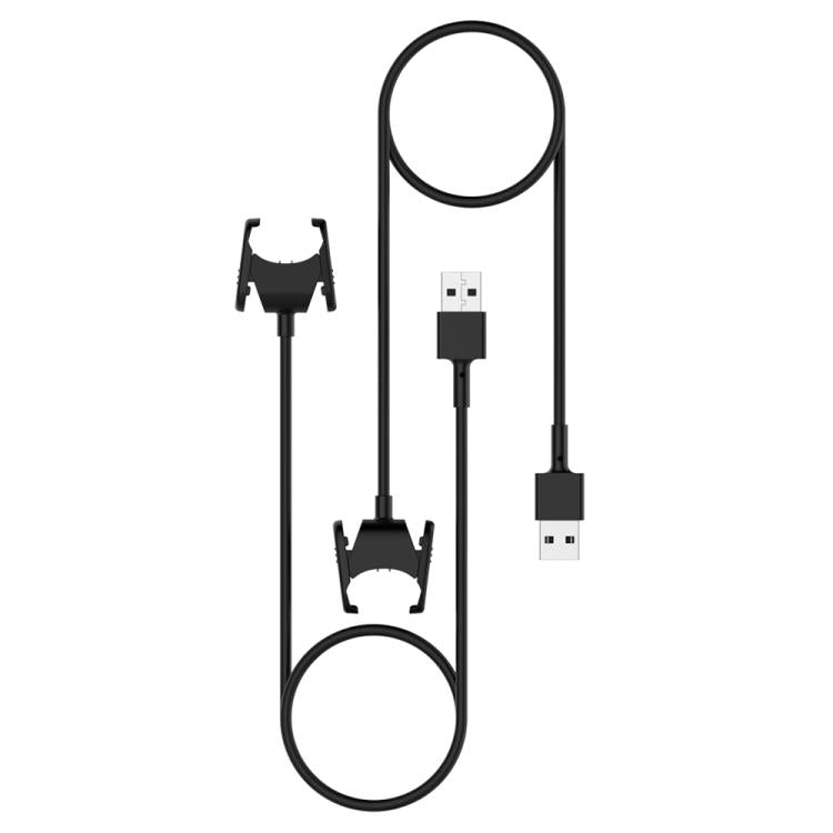 For Fitbit Charge 3 / 4 xDfind USB-A Port Watch Charging Clip Watch Charger, Length: 1m(Black) - Charger by xDfind | Online Shopping UK | buy2fix