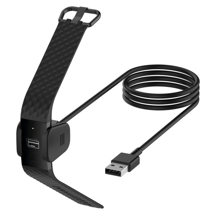 For Fitbit Charge 3 / 4 xDfind USB-A Port Watch Charging Clip Watch Charger, Length: 1m(Black) - Charger by xDfind | Online Shopping UK | buy2fix