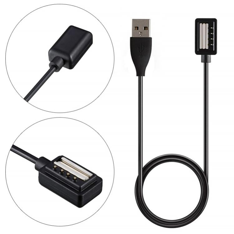 For Suunto Spartan Sport / Sunnto 9 xDfind USB Port Smart Watch Charging Cable, Length: 1m(Black) - by xDfind | Online Shopping UK | buy2fix