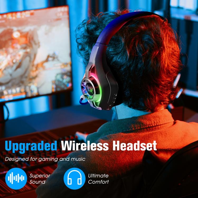 KOTION EACH GS400 Ultra Over Ear Bluetooth Wired 2.4GHz Tri-mode Gaming Headset(Black) - Multimedia Headset by KOTION EACH | Online Shopping UK | buy2fix