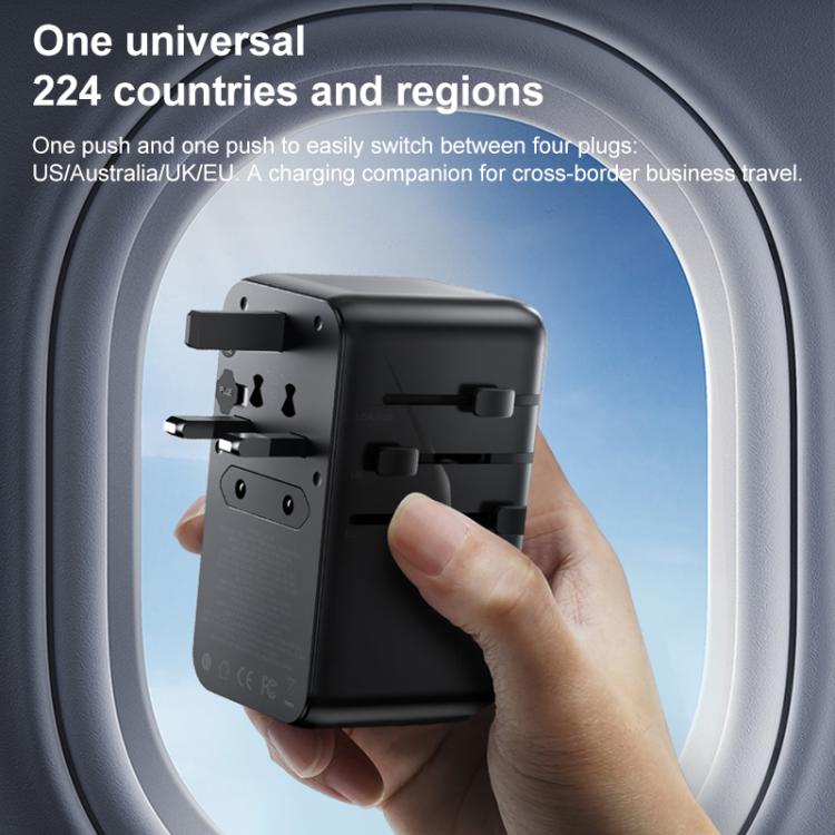 MOMAX UA16 1-World PD140W GaN Global Travel Fast Charging Socket - Plug Adaptor by MOMAX | Online Shopping UK | buy2fix