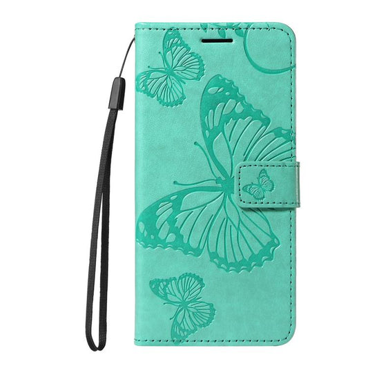 For Google Pixel 10 Global 3D Butterfly Embossed Pattern Flip Leather Phone Case(Green) - Google Cases by buy2fix | Online Shopping UK | buy2fix