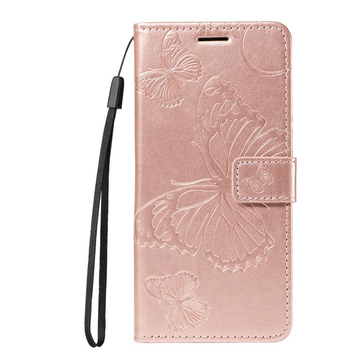 For Google Pixel 10 Pro XL Global 3D Butterfly Embossed Pattern Flip Leather Phone Case(Rose Gold) - Google Cases by buy2fix | Online Shopping UK | buy2fix