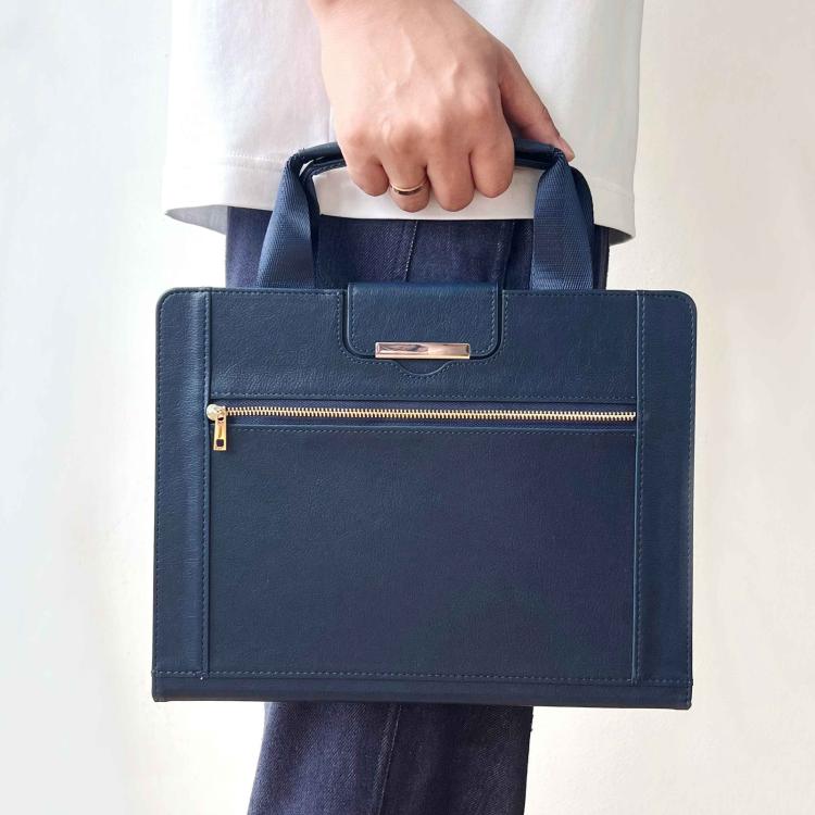 For iPad mini 2024 / 6 Zipper Handle Retro Smart Leather Tablet Case(Royal Blue) - iPad mini 2024 Cases by buy2fix | Online Shopping UK | buy2fix