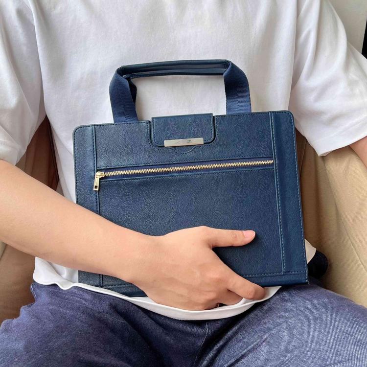 For iPad mini 2024 / 6 Zipper Handle Retro Smart Leather Tablet Case(Royal Blue) - iPad mini 2024 Cases by buy2fix | Online Shopping UK | buy2fix