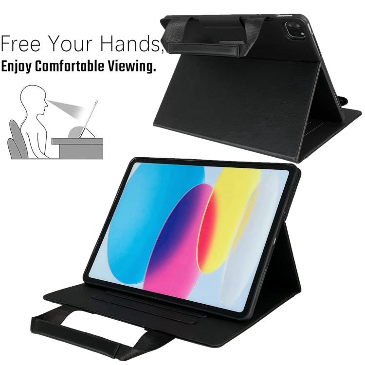 For iPad mini 2024 / 6 Zipper Handle Retro Smart Leather Tablet Case(Black) - iPad mini 2024 Cases by buy2fix | Online Shopping UK | buy2fix