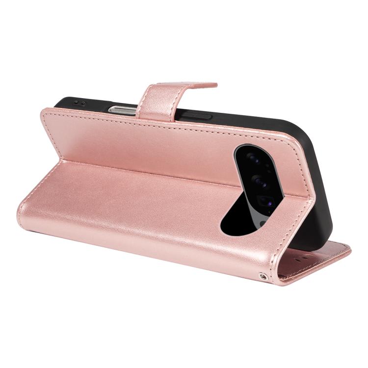 For Google Pixel 10 / 10 Pro Global Cat and Bee Embossed Flip Leather Phone Case(Rose Gold) - Google Cases by buy2fix | Online Shopping UK | buy2fix