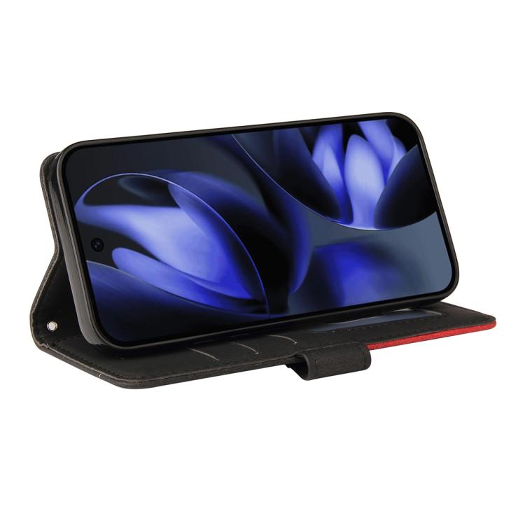 For Google Pixel 10 5G / 10 Pro 5G Global Dual-color Splicing Flip Leather Phone Case(Black) - Google Cases by buy2fix | Online Shopping UK | buy2fix