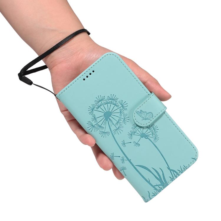 For Google Pixel 10 5G / 10 Pro 5G Global Dandelion Embossed Pattern Flip Leather Phone Case(Green) - Google Cases by buy2fix | Online Shopping UK | buy2fix
