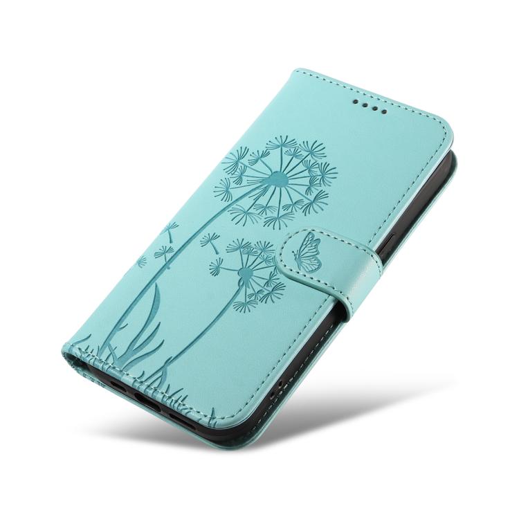 For Google Pixel 10 5G / 10 Pro 5G Global Dandelion Embossed Pattern Flip Leather Phone Case(Green) - Google Cases by buy2fix | Online Shopping UK | buy2fix