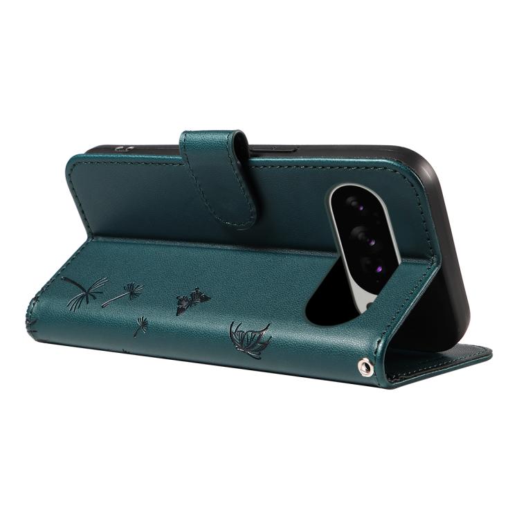 For Google Pixel 10 Pro XL 5G Global Dandelion Embossed Pattern Flip Leather Phone Case(Blue) - Google Cases by buy2fix | Online Shopping UK | buy2fix