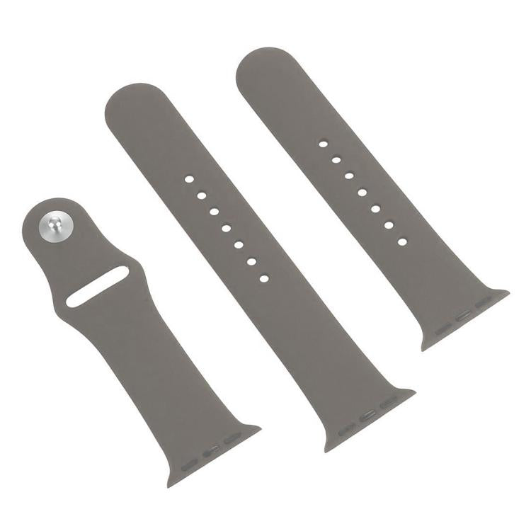 For Apple Watch 46mm / 49mm / 45mm / 44mm xDfind Solid Color Silicone Sports Watch Band(Grey) - Watch Bands by xDfind | Online Shopping UK | buy2fix