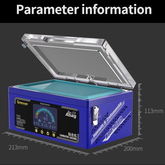 Mechanic Gan-03 Abag 8-inch Airbag Laminating Machine, Plug:US Plug - Laminator Machine by MECHANIC | Online Shopping UK | buy2fix