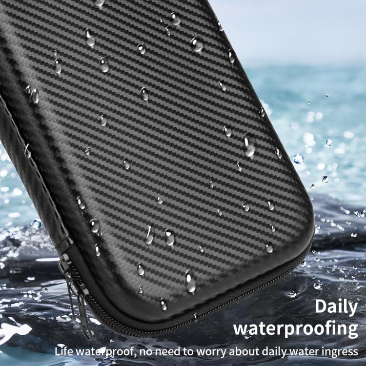 For Nintendo Switch 2 Carbon Fiber Full Cover Shockproof Storage Bag(Black) - Bags by buy2fix | Online Shopping UK | buy2fix