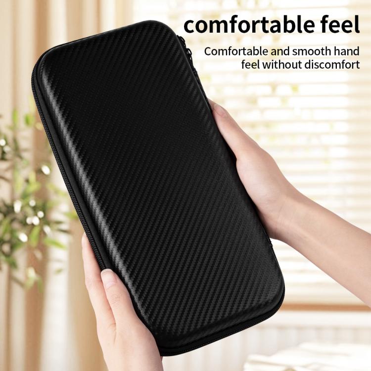 For Nintendo Switch 2 Carbon Fiber Full Cover Shockproof Storage Bag(Black) - Bags by buy2fix | Online Shopping UK | buy2fix