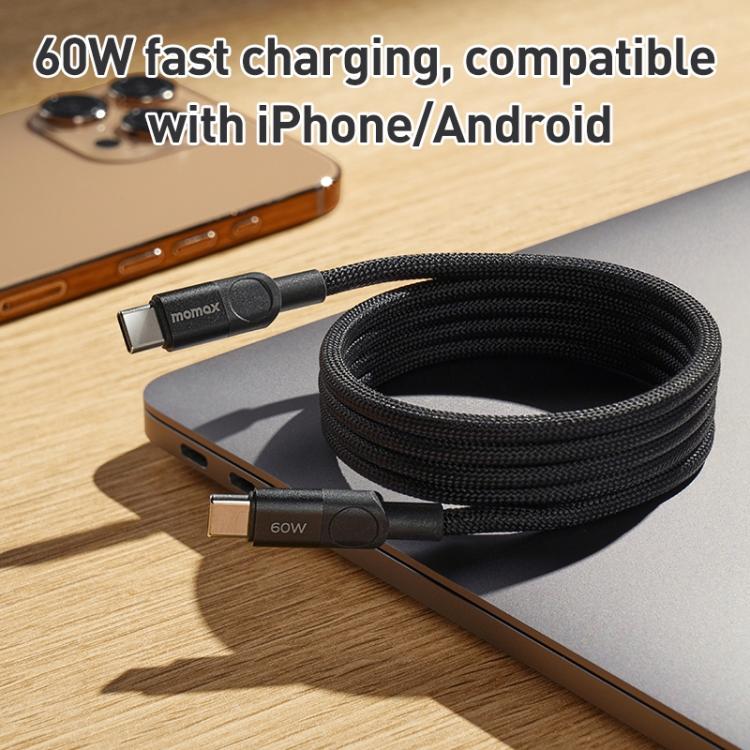 Momax Mag.Link Magnetic 60W USB-C / Type-C to USB-C / Type-C Data Cable, Length:1m(Gold) - USB-C & Type-C Cable by MOMAX | Online Shopping UK | buy2fix