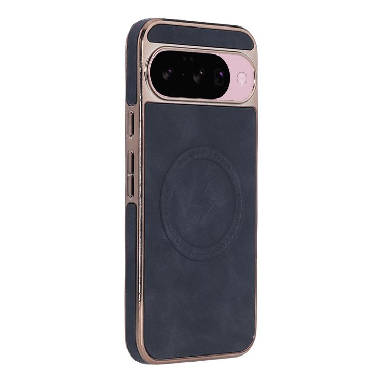 For Google Pixel 10 / 10 Pro Electroplated PC Sheepskin Invisible Magnetic MagSafe Phone Case(Black) - Google Cases by buy2fix | Online Shopping UK | buy2fix