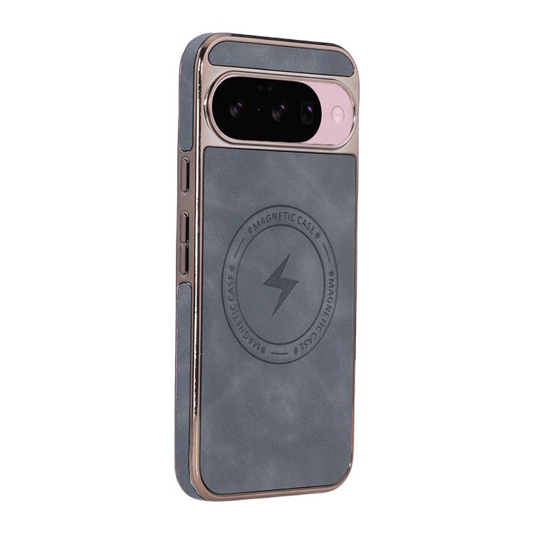 For Google Pixel 10 / 10 Pro Electroplated PC Sheepskin Invisible Magnetic MagSafe Phone Case(Grey) - Google Cases by buy2fix | Online Shopping UK | buy2fix