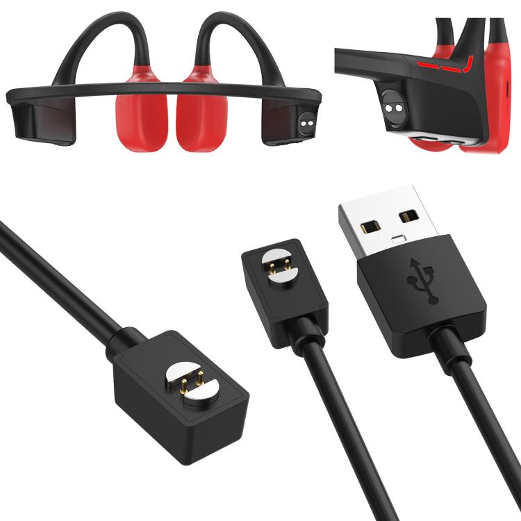 For Suunto Sonic / Suunto Wing xDfind USB Port Magnetic Charging Cable, Length: 1m(Black) - by xDfind | Online Shopping UK | buy2fix