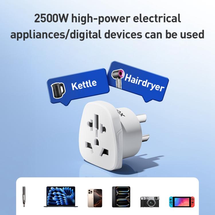 MOMAX UA13 2500W 1-World Global Adapter Socket(AU Plug) - Plug Adaptor by MOMAX | Online Shopping UK | buy2fix