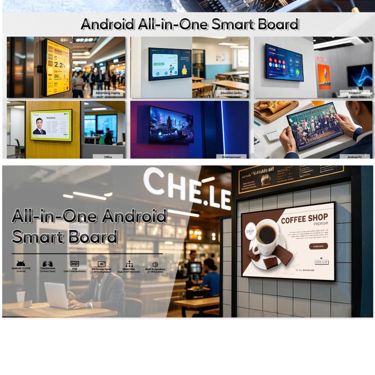 WA2189T 21.5 inch IPS Screen Advertising Machine Android 14 RK3576S 4GB+32GB, Specification:AU Plug(White) - 15 inch Above by buy2fix | Online Shopping UK | buy2fix