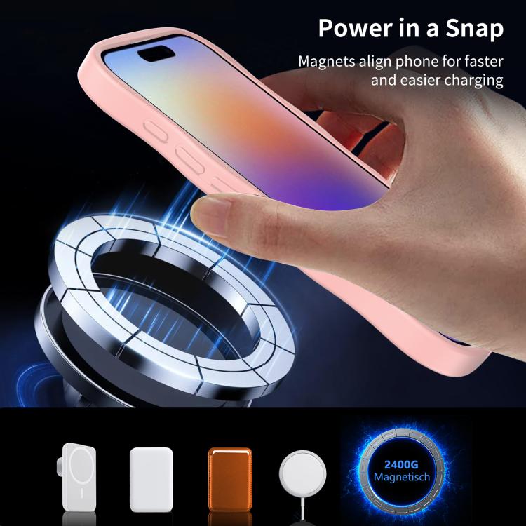 For iPhone 17 Skin Feel Wave Texture MagSafe Phone Case(Pink) - iPhone 17 Cases by buy2fix | Online Shopping UK | buy2fix