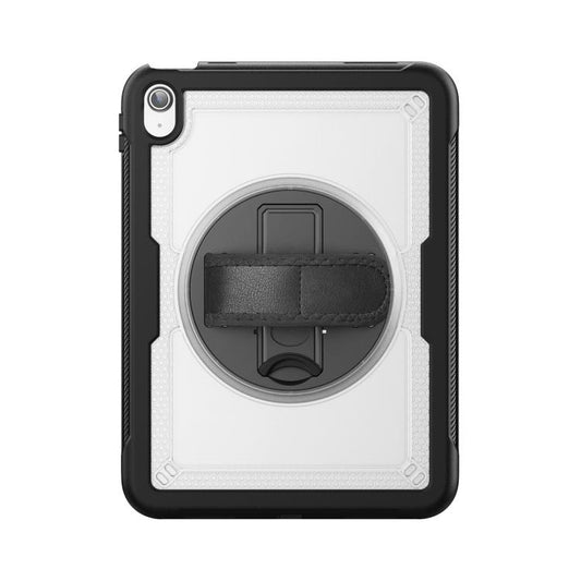 For iPad 2025 / 2022 Honeycomb Hand Grip Turntable Stand Tablet Case(Transparent) - iPad 2025 / 2022 Cases by buy2fix | Online Shopping UK | buy2fix
