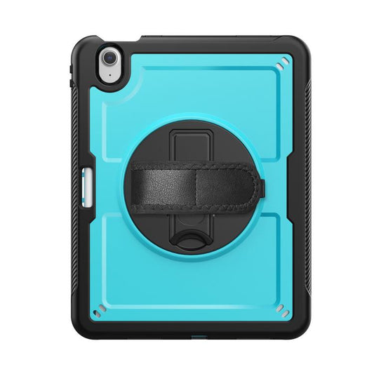 For iPad Air 11 2025 / 2024 Honeycomb Hand Grip Turntable Stand Tablet Case(Light Blue) - iPad Air 11 2025 / 2024 Cases by buy2fix | Online Shopping UK | buy2fix