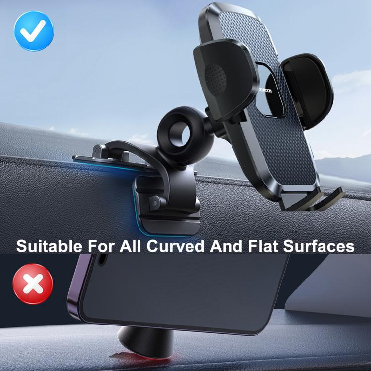 JOYROOM JR-ZS259 Mechanical Triple Adhesion Claw Car Phone Holder(Black) - Universal Car Holders by JOYROOM | Online Shopping UK | buy2fix