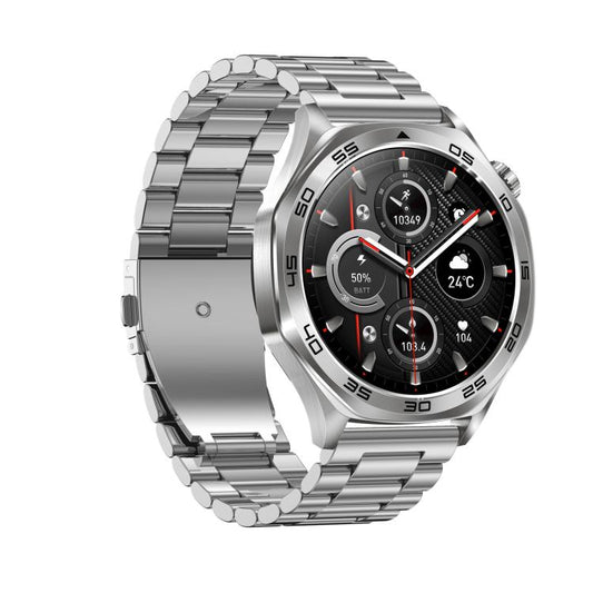 AK83 BT Call Smart Watch, Support Blood Pressure / Heart Rate / Sports Health Monitoring Fitness Tracker(Steel 3-Bead Steel) - Smart Watches by buy2fix | Online Shopping UK | buy2fix