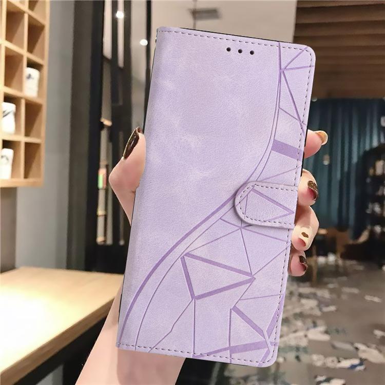 For iPhone Air Triangles Embossed Leather Phone Case(Purple) - iPhone Air Cases by buy2fix | Online Shopping UK | buy2fix