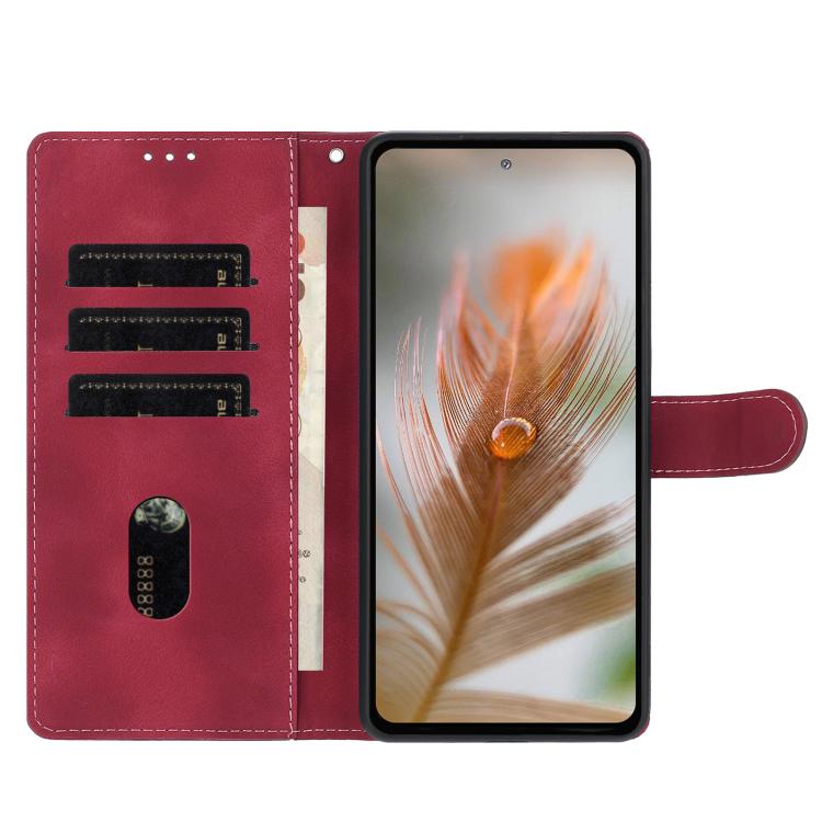 For Google Pixel 10 Pro Skin Feel Embossed Feather Leather Phone Case(Red) - Google Cases by buy2fix | Online Shopping UK | buy2fix
