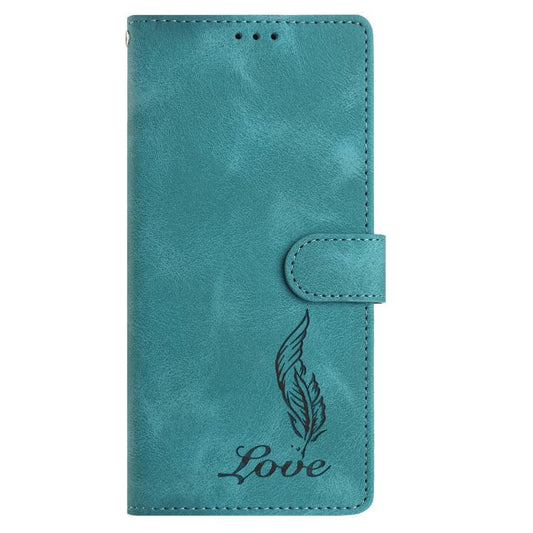 For Google Pixel 10 Skin Feel Embossed Feather Leather Phone Case(Green) - Google Cases by buy2fix | Online Shopping UK | buy2fix