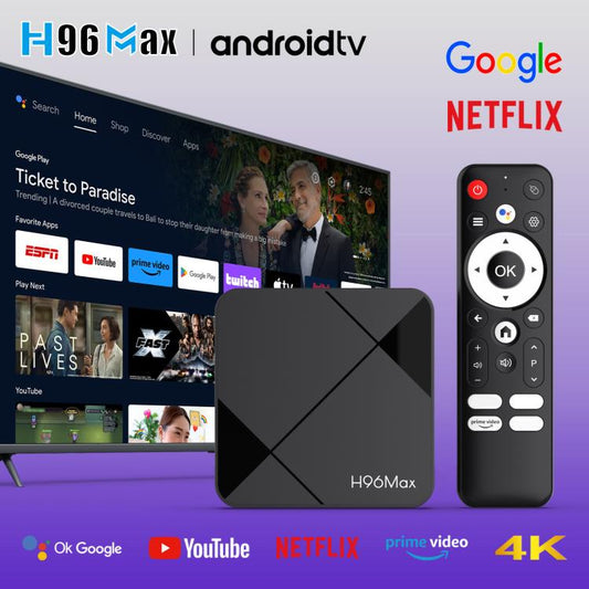 H96Max 4K UHD Android 14 Smart TV Box with Remote Control, RK3518 Quad-Core 2GB+8GB(EU Plug) - Others by buy2fix | Online Shopping UK | buy2fix