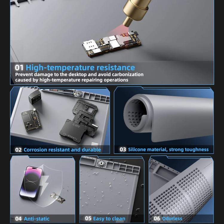 Mega-Idea B440 Desktop Insulation Heat-Resistant Silicone Pad - Working Mat by buy2fix | Online Shopping UK | buy2fix