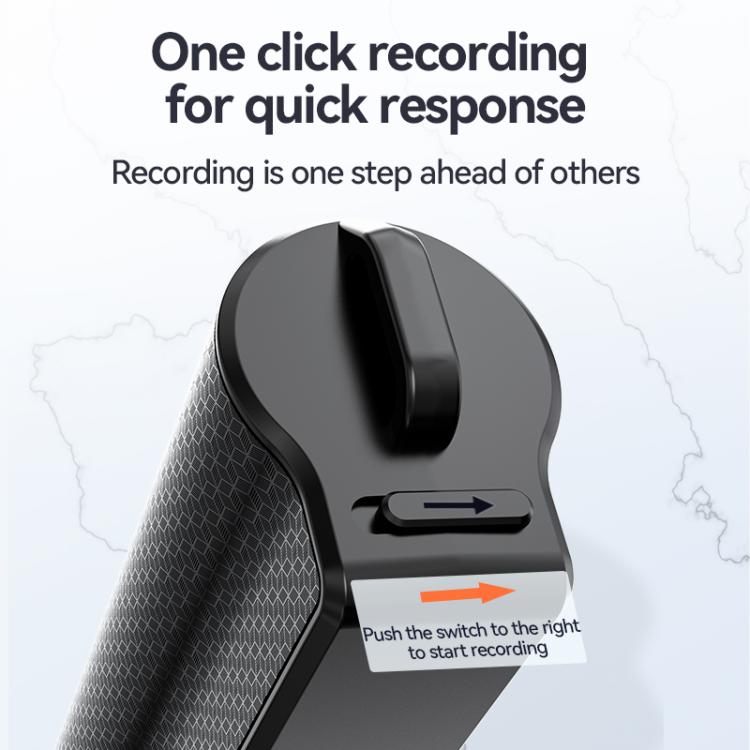 JNN Q70P OLED Display Magnetic Noise Reduction Voice Recording Pen Support APP Control, Memory:128GB(Black) - Recording Pen by JNN | Online Shopping UK | buy2fix