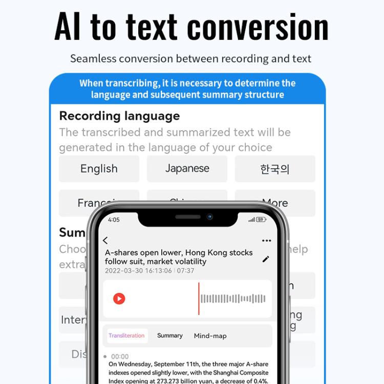 JNN M29A Portable Smart AI Magnetic Recorder Support APP Control, Memory:8GB(Black) - Recording Pen by JNN | Online Shopping UK | buy2fix