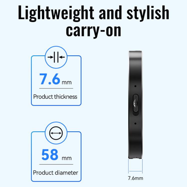 JNN A6 Portable Smart AI Magnetic Recorder Support APP Control, Memory:32GB(Black) - Recording Pen by JNN | Online Shopping UK | buy2fix