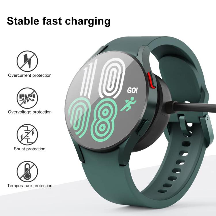 For Samsung Galaxy Watch Ultra / 7 / 6 / 5 Pro / 4 / 3 xDfind Aluminum Alloy Magnetic Charging Cable, Port:USB-A(Black) - Charger by xDfind | Online Shopping UK | buy2fix