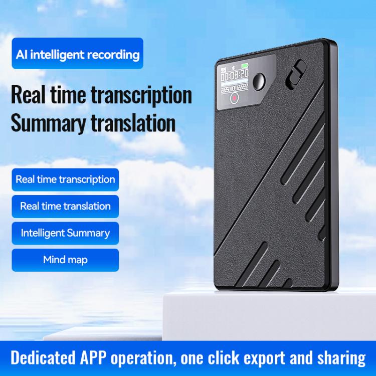 JNN A5 OLED Display Smart AI Magnetic Recorder Support APP Control, Memory:32GB(Black) - Recording Pen by JNN | Online Shopping UK | buy2fix