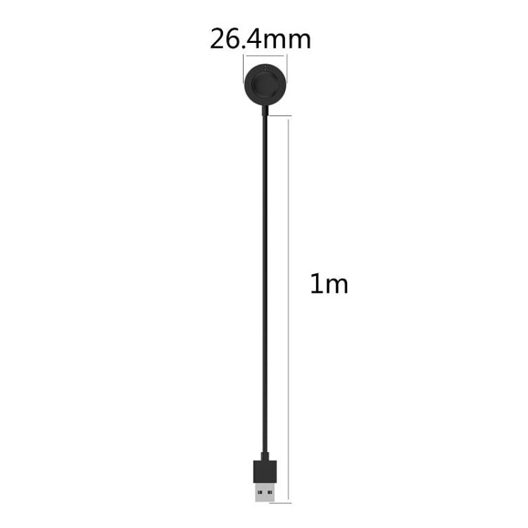 For Fossil Gen 6 / Gen 5 / Gen 4 xDfind USB Interface Magnetic Charging Cable, Length: 1m(Black) - Watch Bands by xDfind | Online Shopping UK | buy2fix