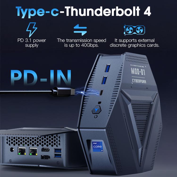 GXMO GH9 Windows 11 Mini PC, Intel Core i9 12900HK Processor, Specification:32GB+1TB(AU Plug) - Windows Mini PCs by GXMO | Online Shopping UK | buy2fix