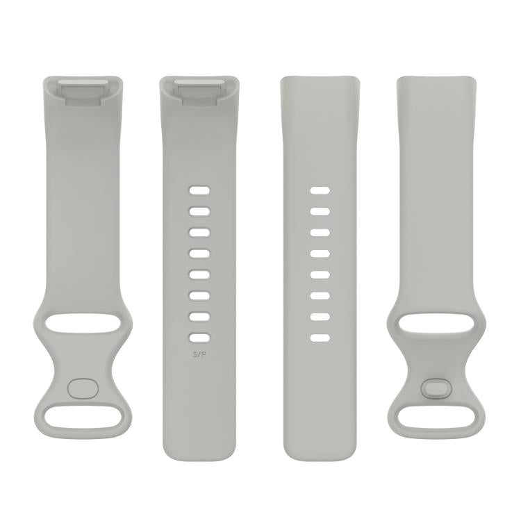 For Fitbit Charge 6 / 5 xDfind Silicone Watch Band, Size:L(Rock Grey) - Watch Bands by xDfind | Online Shopping UK | buy2fix