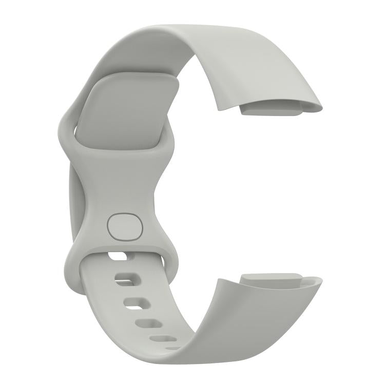 For Fitbit Charge 6 / 5 xDfind Silicone Watch Band, Size:L(Rock Grey) - Watch Bands by xDfind | Online Shopping UK | buy2fix