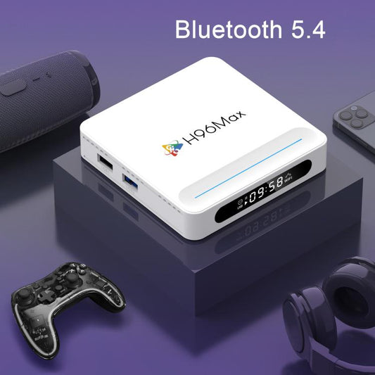 H96 Max H618 Plus Android 14.0 Smart TV Box, 4GB+32GB, Allwinner H618 Quad-core ARM Cortex-A53(AU Plug) - Allwinner H6 by buy2fix | Online Shopping UK | buy2fix